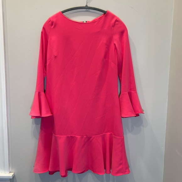 Sail to Sable Pink Long Sleeve Peplum Dress - Picture 9 of 10